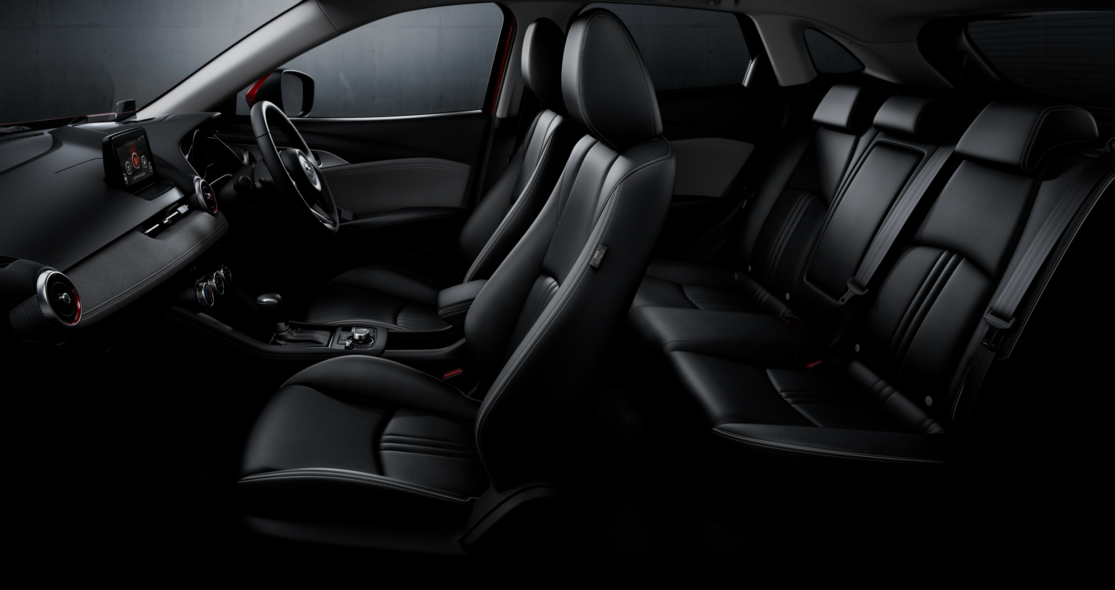CX 3 CUT5 JPN High INT F&R Seat Black Leather Png